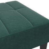 Footstool Dark Green 77x55x31 cm Velvet 4007386