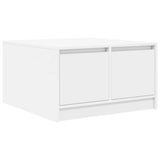 Coffee Table with Drawers White 70.5x70x40 cm 3328408