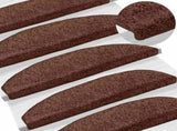 Self-adhesive Stair Mats 15 pcs Brown 80 x 24.5 x 3.5 cm 42038654