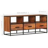 TV Cabinet 110x30x45 cm Solid Acacia Wood 327450
