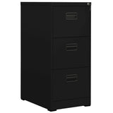 Filing Cabinet Black 46x62x102.5 cm Steel 336276