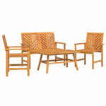 Garden Lounge Set Brown Solid Acacia wood 3154127
