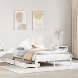 Bed Frame with Drawers without Mattress White 140x190 cm 3301941