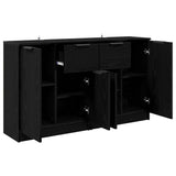 Sideboards 2 pcs Black Oak 60 x 30 x 70 cm Engineered Wood 3415600