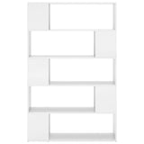 Book Cabinet Room Divider High Gloss White Engineered Wood 809203