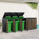 Wheelie Bin Storage for 5 Bins Anthracite 340 x 77.5 x 115.5 cm 3394771