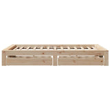 Bed Frame without Mattress 120x190 cm Small Double Solid Wood Pine 3309017
