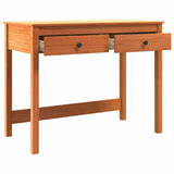 Desk with Drawer Max Brown 100 x 50 x 78 cm Solid Pine Wood 870015