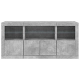 Sideboard Concrete grey Engineered wood, glass Medium Sideboard 3209068