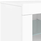 Sideboard with LED Lights White 162x37x67 cm 3208995