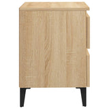 Bed Cabinet Sonoma Oak 40x35x50 cm Engineered Wood 805875