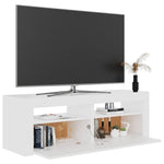 ZNTS TV Cabinet with LED Lights White 120x35x40 cm 804355