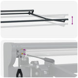 Electric Retractable Awning Yellow, Grey and Anthracite 5 x 3 m 3422122