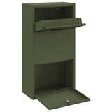 Parcel Drop Box with Storage Olive Green 44 x 22 x 82 cm Steel 874922