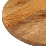 ZNTS Table Top 80x40x2.5 cm Oval Solid Wood Mango 370142