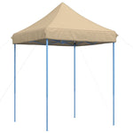 ZNTS Foldable Party Tent Pop-Up Beige 200x200x306 cm 4004983