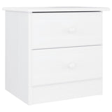 Bedside Cabinet ALTA White 41x35x41 cm Solid Wood Pine 353916