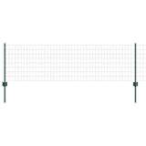 Fence with Posts Green 0.6 x 25 m Steel 3336010
