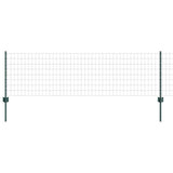 Welded Wire Fence 25 x 0.6 m PVC-Coated Steel Green 3336010