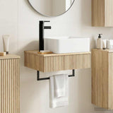 Wall-Mounted Wash Basin Sonoma Oak 53 x 35 x 39 cm 890210