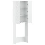 Toilet Cabinet DELFT High Gloss White 66 x 25.5 x 190 cm 897139