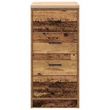 Garage Storage Cabinet Old Wood 40x51x85 cm Solid Wood Pine 860596