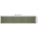 Area Rugs Rectangular Olive Green 80 x 400 cm Jute 42010454
