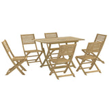 7 Piece Garden Dining Set Solid Wood Acacia 3295002