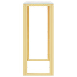 Console Table Gold 70x30x70 cm Stainless Steel and Glass 350034