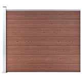 Fence Panel WPC 175x146 cm Brown 148981