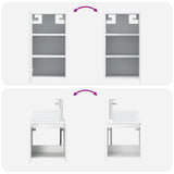 Bathroom Furniture Set 3 pcs High Gloss White 3406077