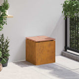 Garden Bench Rusty 40 x 40 x 43 cm Weathering steel 874918