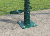Welded Wire Fence with Concrete Base 50 x 1.4 m 3353563