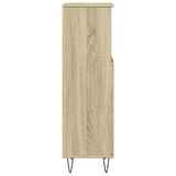 ZNTS Bathroom Cabinet Sonoma Oak 30x30x100 cm Engineered Wood 849671