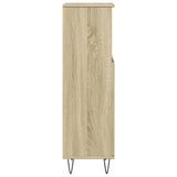 Bathroom Cabinet Sonoma Oak 30x30x100 cm Engineered Wood 849671