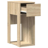 Computer Tower Stand with Drawer Sonoma Oak 30x44x74 cm 858733