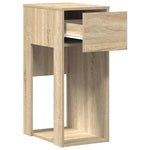 ZNTS Computer Tower Stand with Drawer Sonoma Oak 30x44x74 cm 858733
