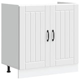 Sink Base Cabinet Lucca White Engineered Wood 853687