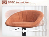 Set of Two Relaxed Tub Bar Stools - Orange T3398P423882