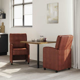 Dining Chairs with Wheels 2 pcs Shiny brown 57 x 67 x 95 cm 42017842