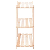 ZNTS 3-Tier Storage Racks 5 pcs 80x38x90 cm Solid Pinewood 150 kg 3051119