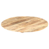 ZNTS Table Top Solid Mango Wood Round 15-16 mm 70 cm 286002