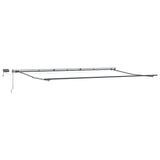 Retractable Awning Manual Orange and brown 600 x 300 cm Fabric 3331594