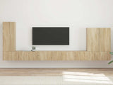 TV Wall Cabinet Set Wall-mounted 6 pcs Sonoma Oak 3408954