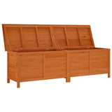 Garden Storage Box Brown 198.5x50x56.5 cm Solid Wood Fir 364763