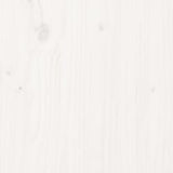 Bed Frame without Mattress White 200x200 cm Solid Wood 3105686