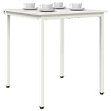 Dining Table White 60 x 60 x 75 cm Solid Pine Wood 892780