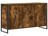Side Cabinet Smoke Oak 96.5 x 30 x 75 cm Engineered Wood 886608