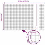 Fence and Post Green 0.6 x 50 m Steel 3336507