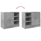 Sink Cabinet Concrete Grey 63x29x55 cm Engineered Wood 848132